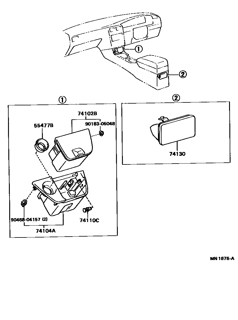 7404 — ASH RECEPTACLE