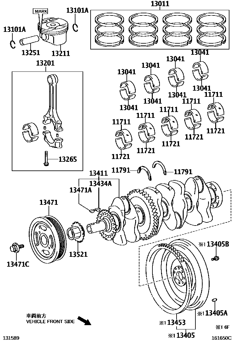 1301 — CRANKSHAFT & PISTON