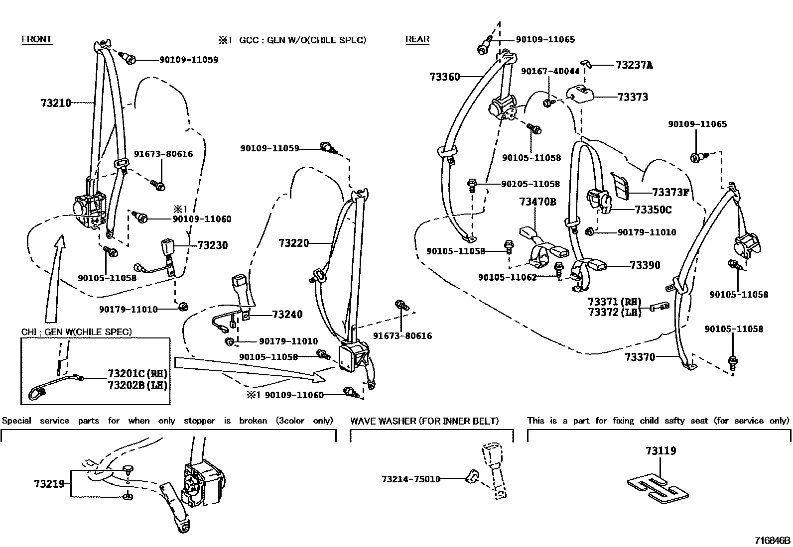 7104 — SEAT BELT & CHILD RESTRAINT SEAT
