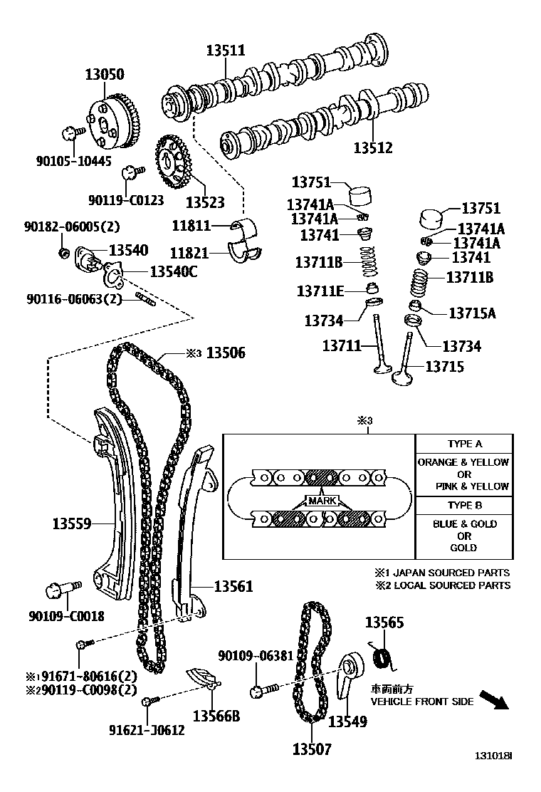 1302 — CAMSHAFT & VALVE
