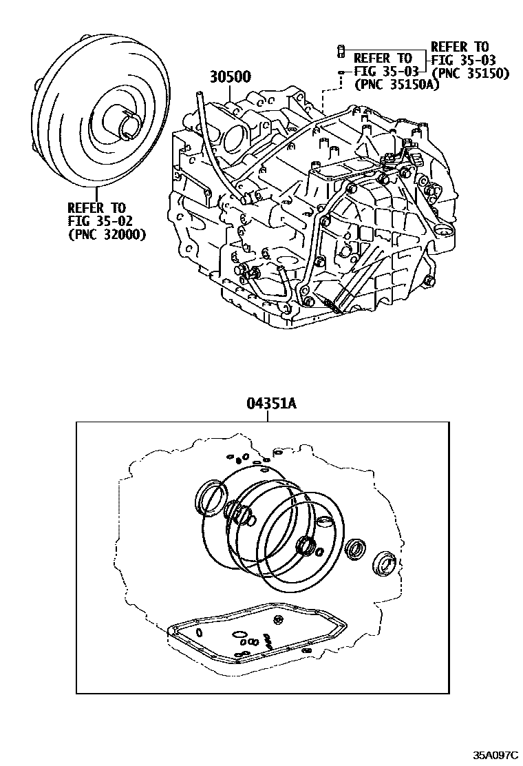 3501 — TRANSAXLE OR TRANSMISSION ASSY & GASKET KIT (ATM)