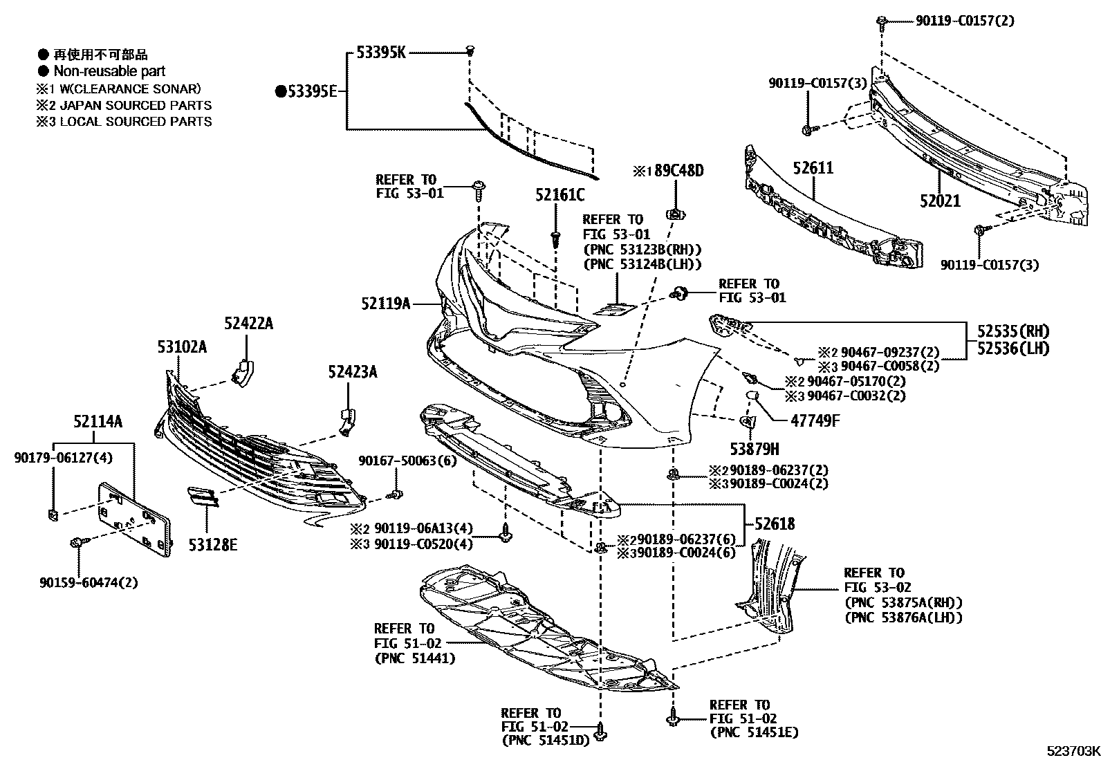 5201 — FRONT BUMPER & BUMPER STAY