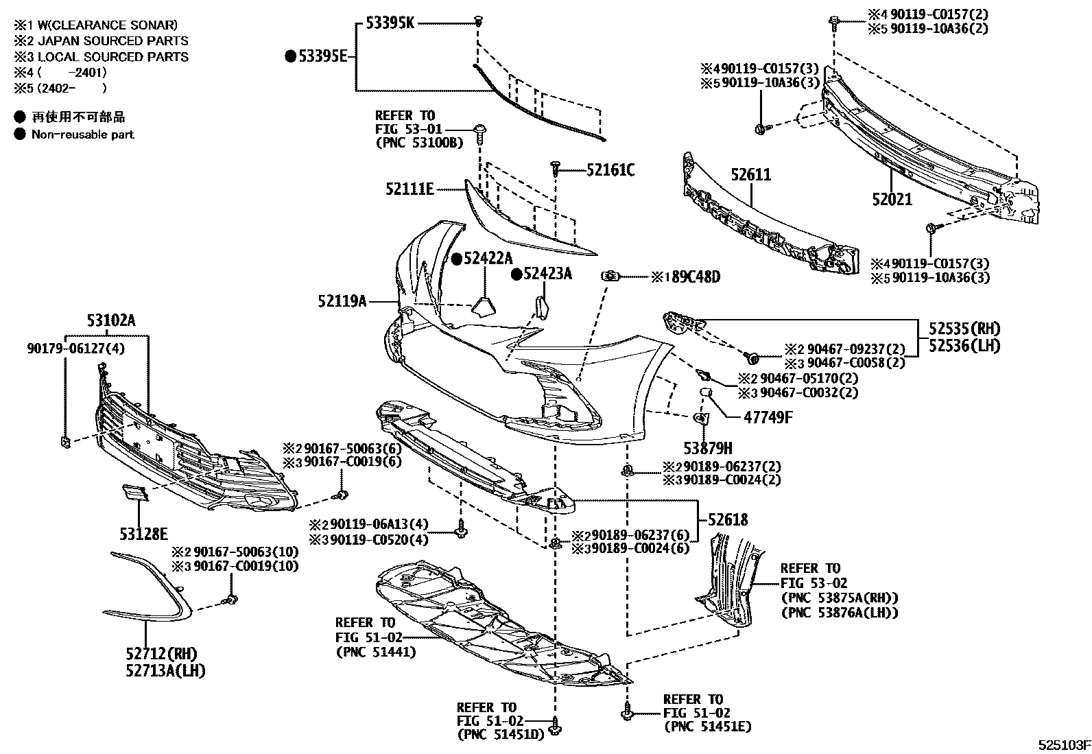 5201 — FRONT BUMPER & BUMPER STAY