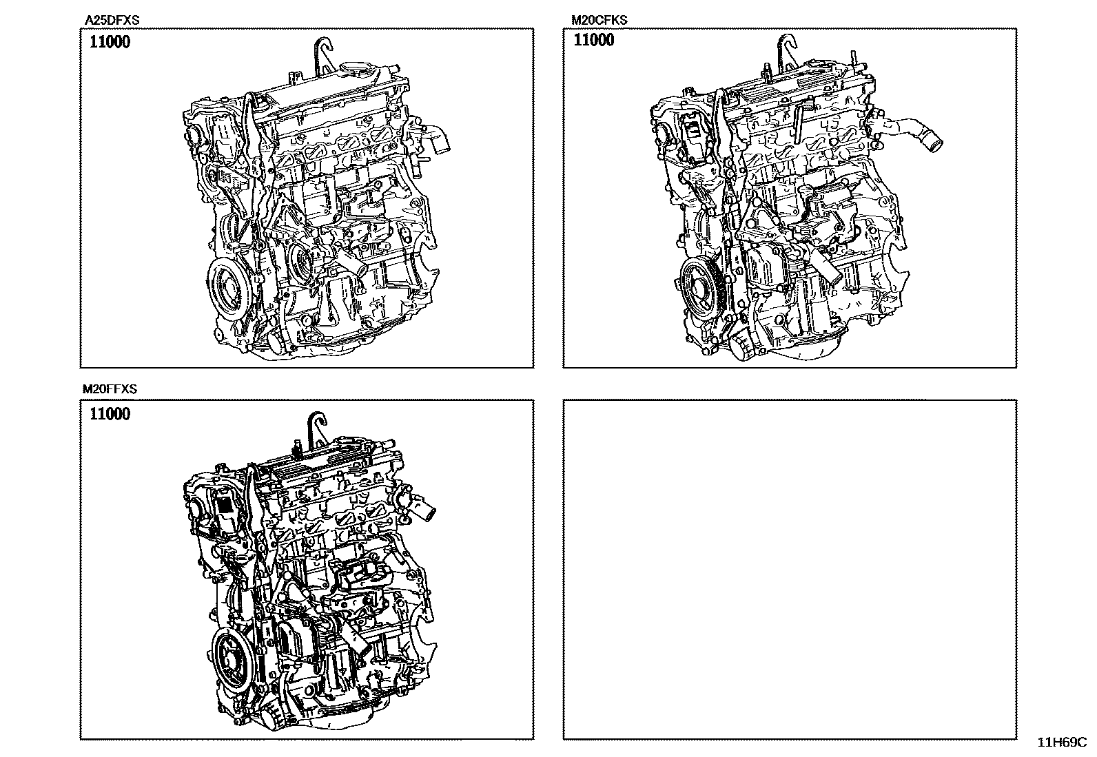 1101 — PARTIAL ENGINE ASSEMBLY