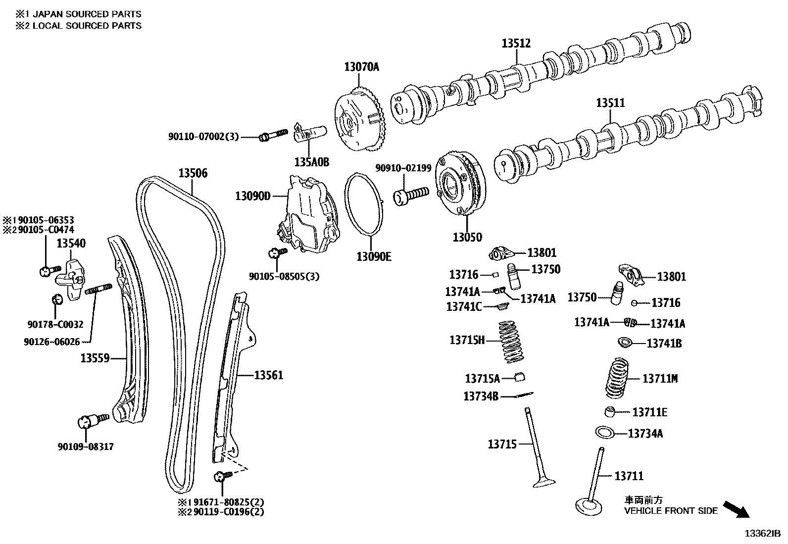 1302 — CAMSHAFT & VALVE