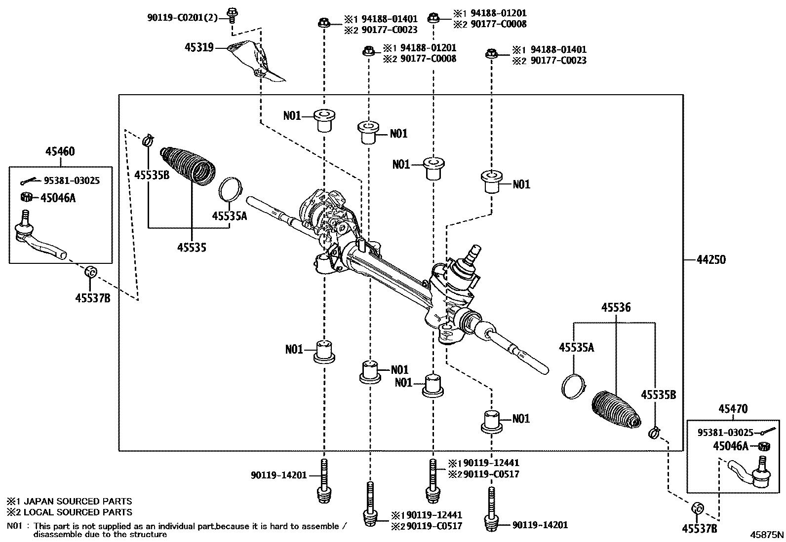 4505 — FRONT STEERING GEAR & LINK