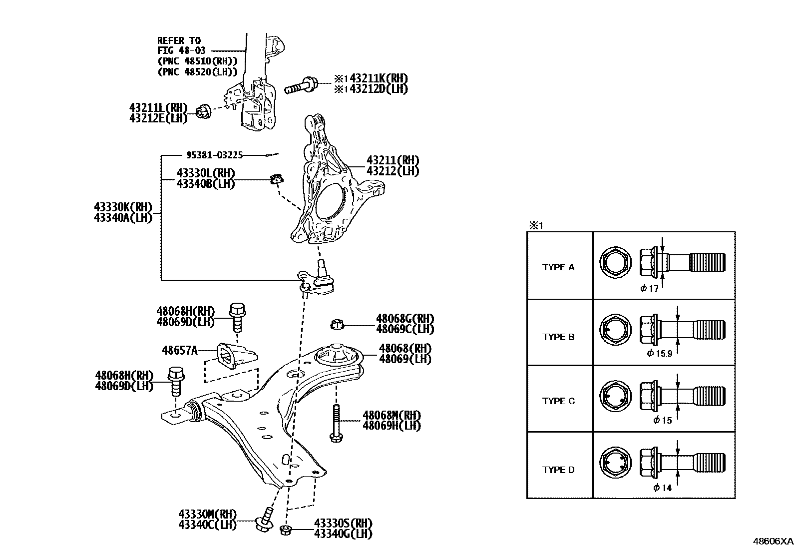 4802 — FRONT AXLE ARM & STEERING KNUCKLE