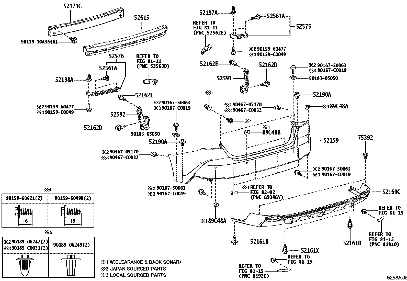 5202 — REAR BUMPER & BUMPER STAY