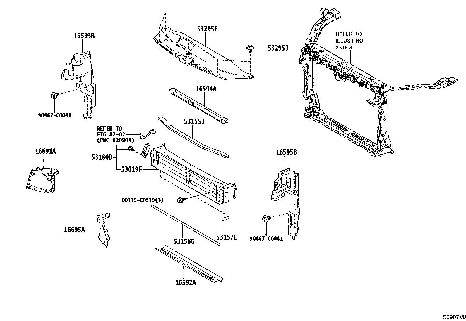 5304 — FRONT FENDER APRON & DASH PANEL