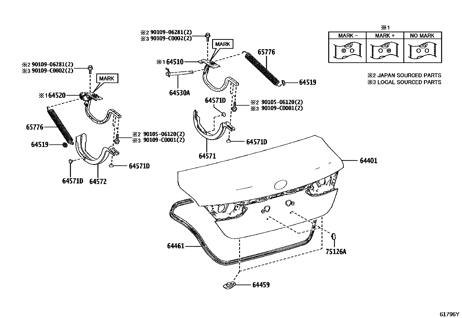 6105 — LUGGAGE COMPARTMENT DOOR & LOCK