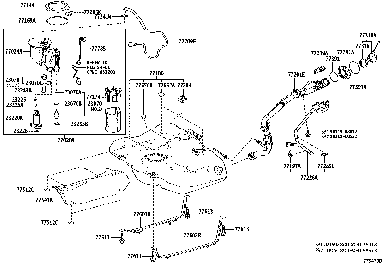 7701 — FUEL TANK & TUBE