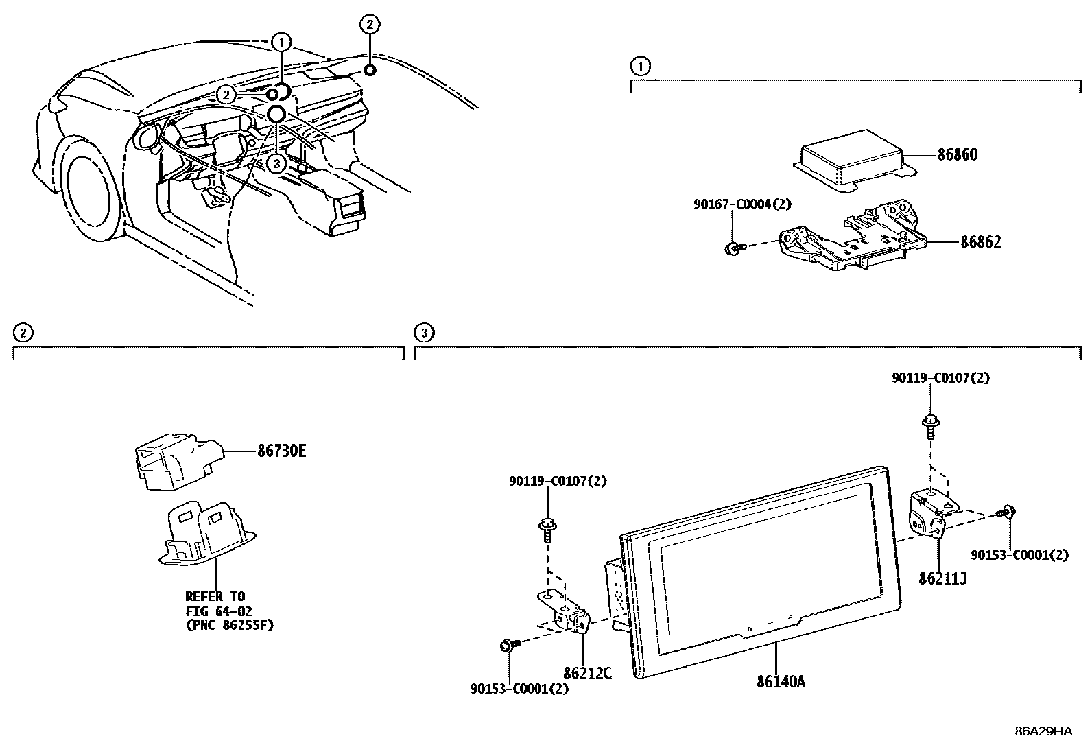 8603 — NAVIGATION & FRONT MONITOR DISPLAY