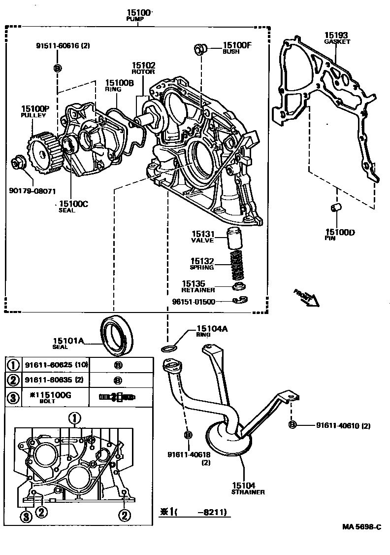 1501 — ENGINE OIL PUMP