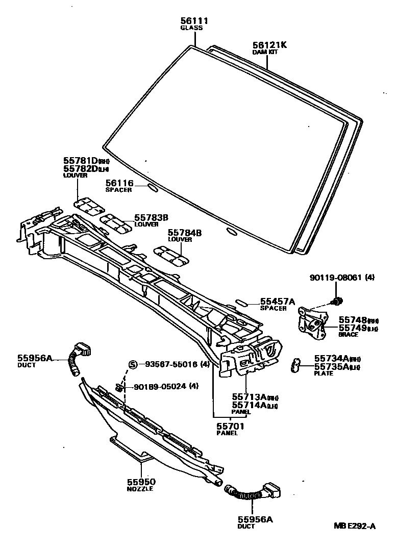 5503 — COWL PANEL & WINDSHIELD GLASS