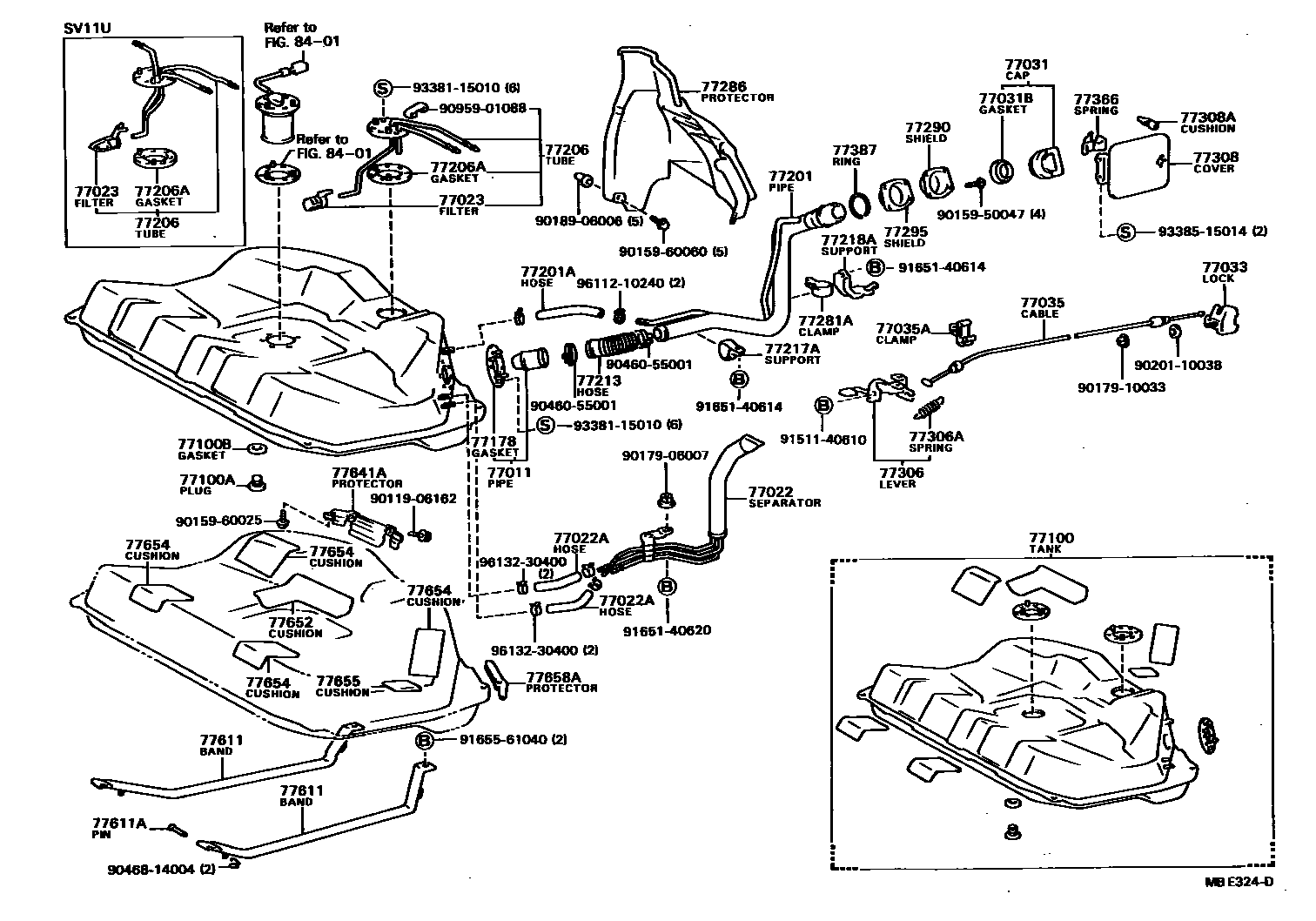 7701 — FUEL TANK & TUBE