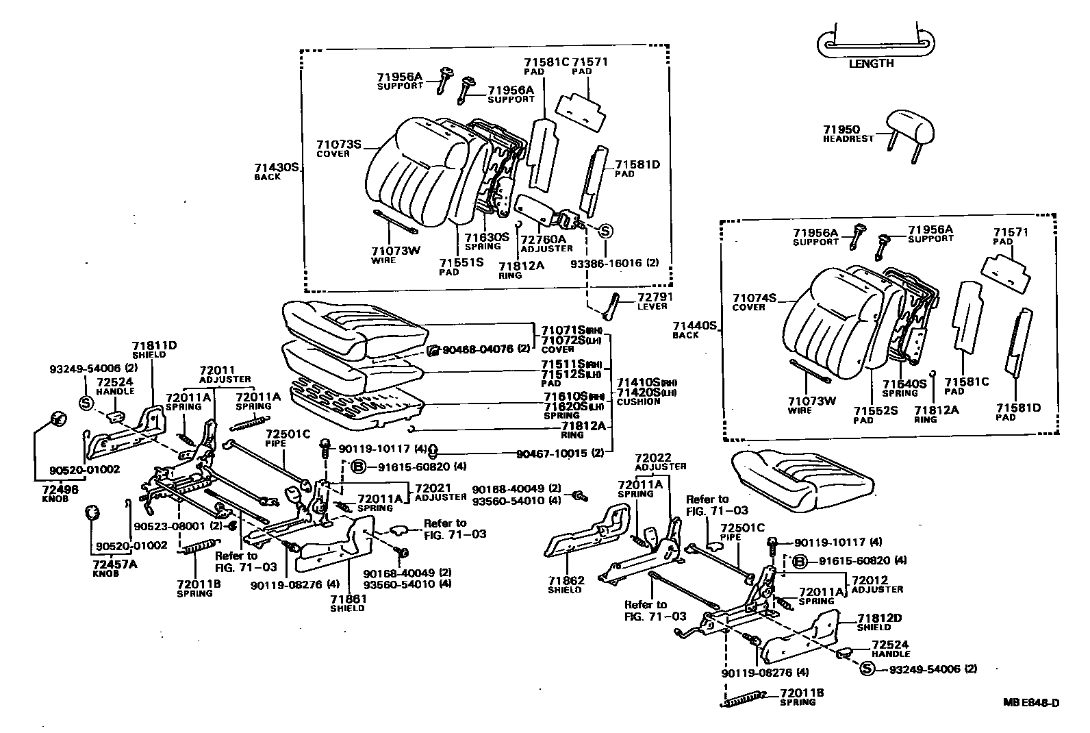 7101 — FRONT SEAT & SEAT TRACK