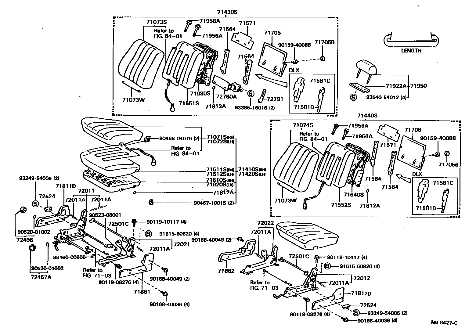 7101 — FRONT SEAT & SEAT TRACK
