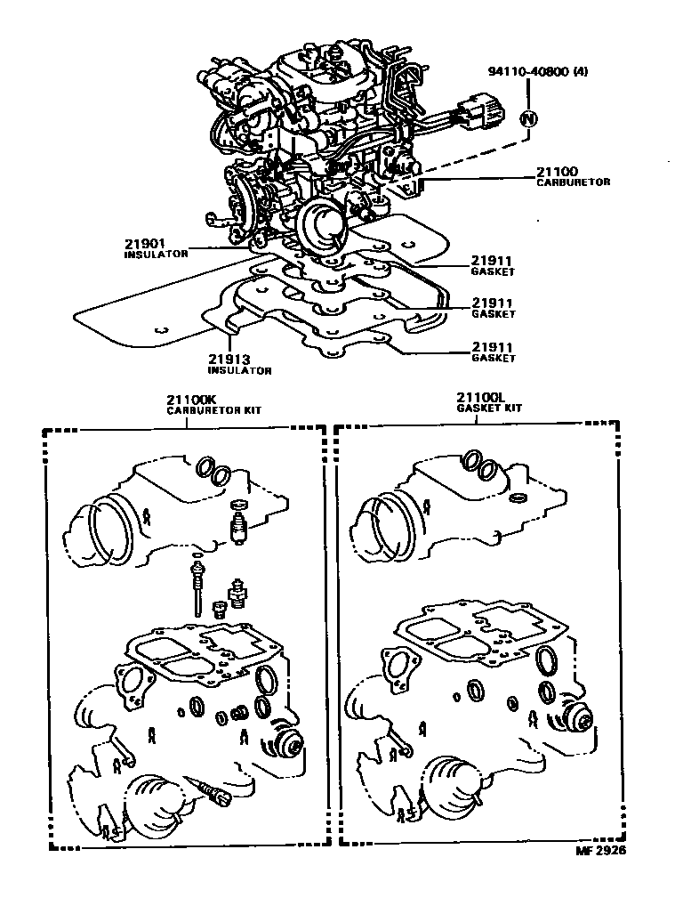 2102 — CARBURETOR ASSEMBLY