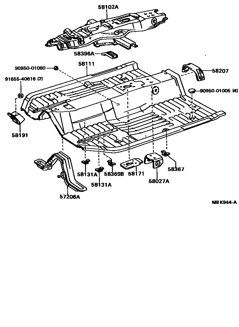 5801 — FLOOR PAN & LOWER BACK PANEL