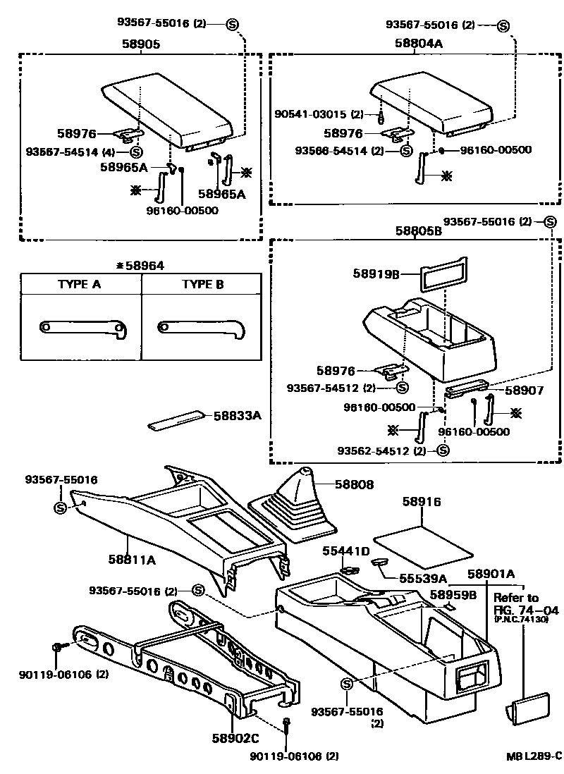 5806 — CONSOLE BOX & BRACKET