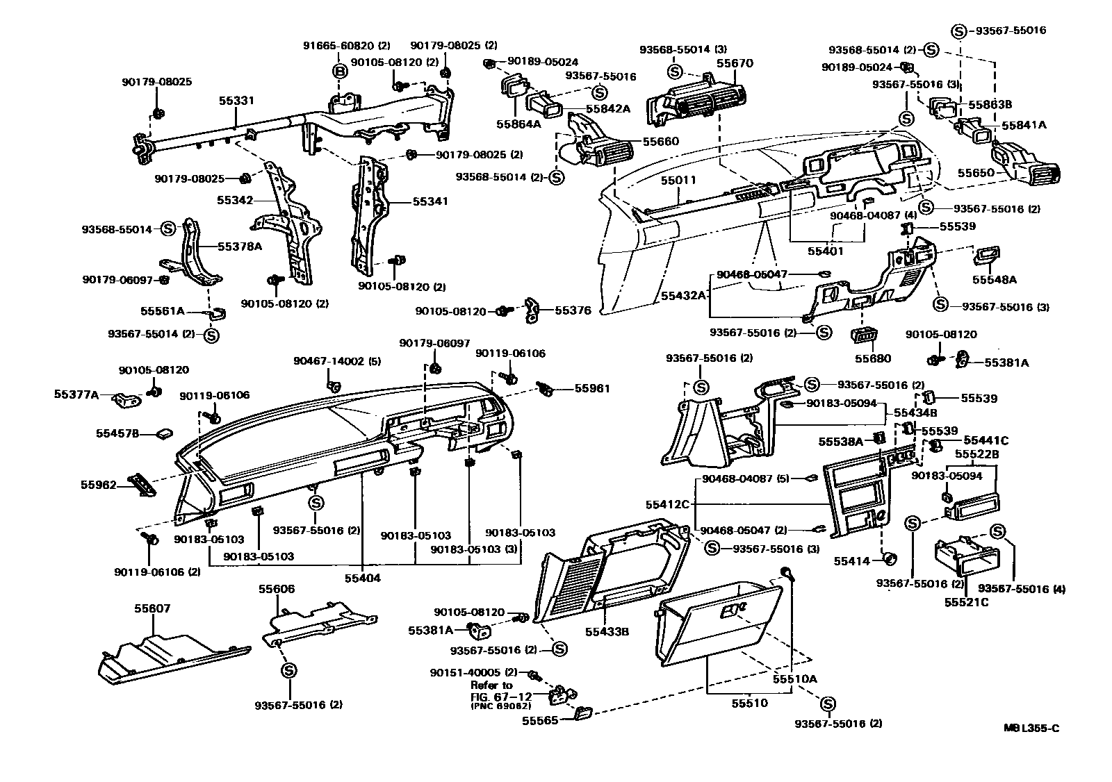 5501 — INSTRUMENT PANEL & GLOVE COMPARTMENT