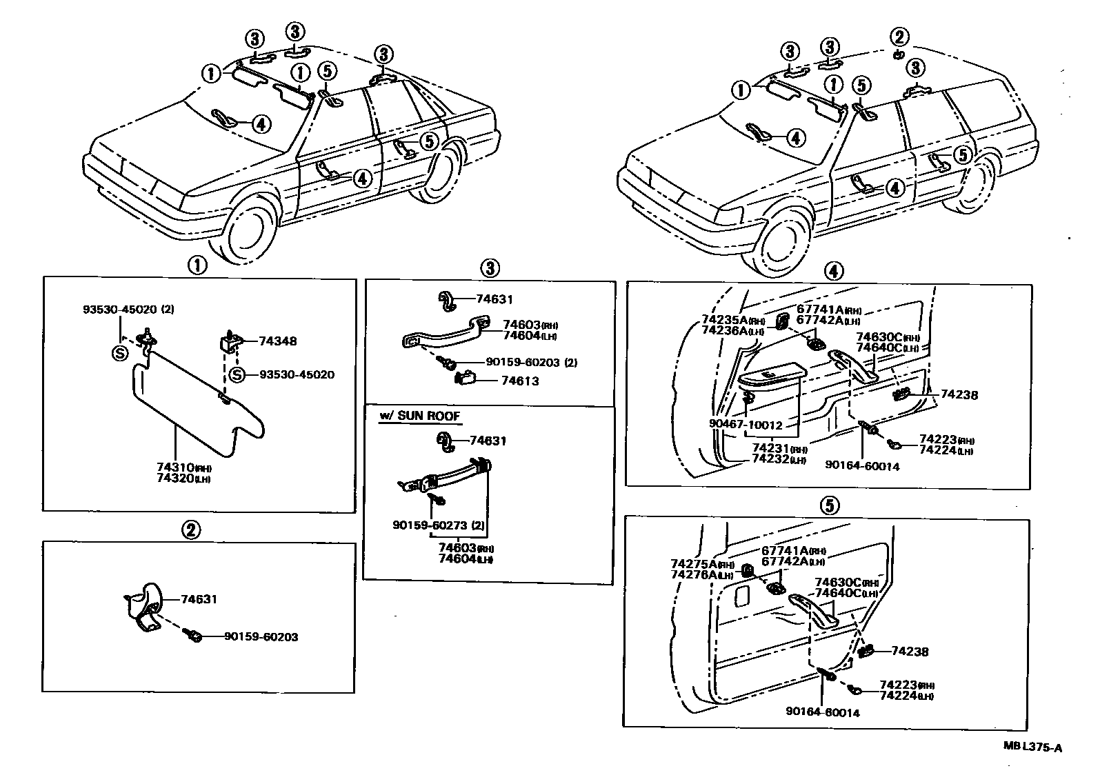 7401 — ARMREST & VISOR