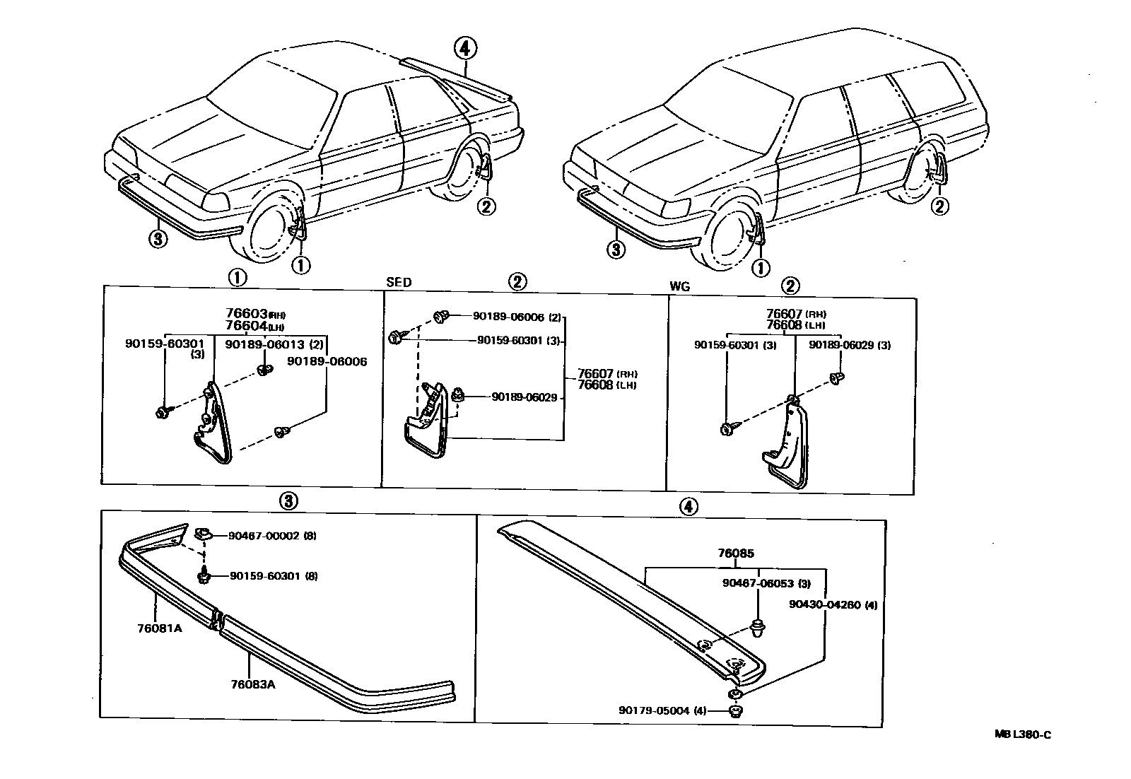 7601 — MUDGUARD & SPOILER