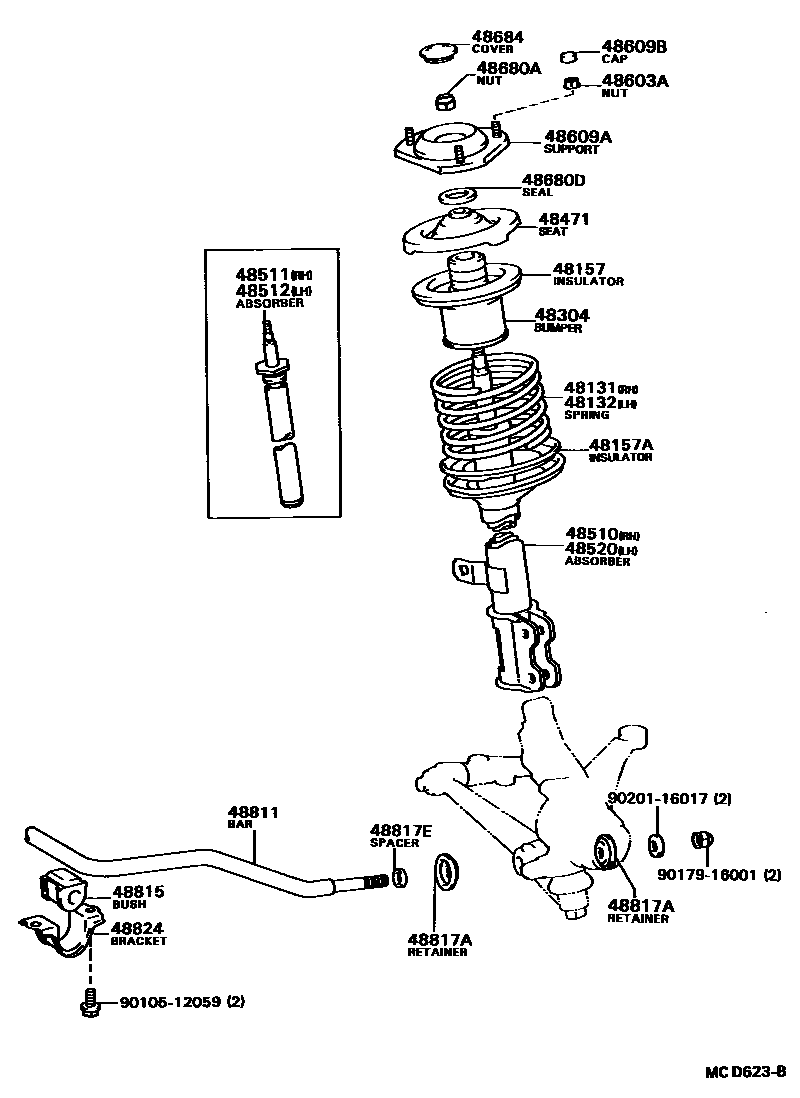 4803 — FRONT SPRING & SHOCK ABSORBER