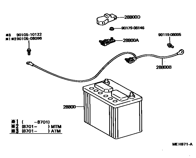 8201 — BATTERY & BATTERY CABLE