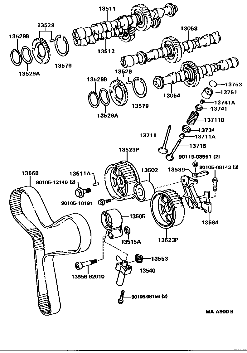 1302 — CAMSHAFT & VALVE
