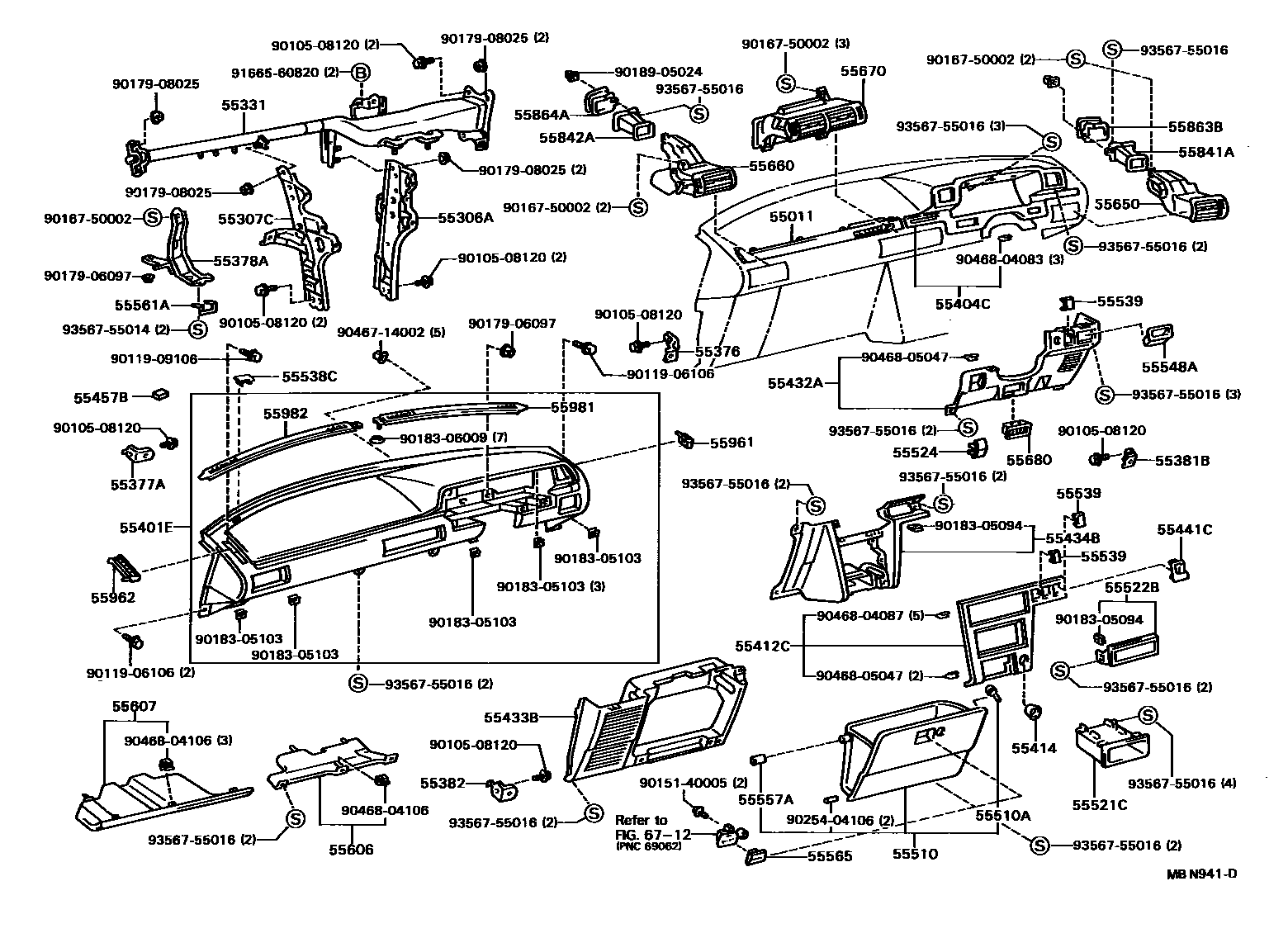 5501 — INSTRUMENT PANEL & GLOVE COMPARTMENT