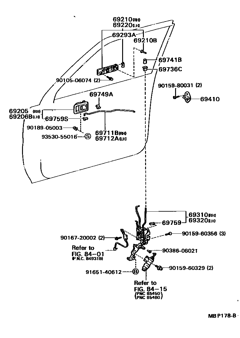 6703 — FRONT DOOR LOCK & HANDLE