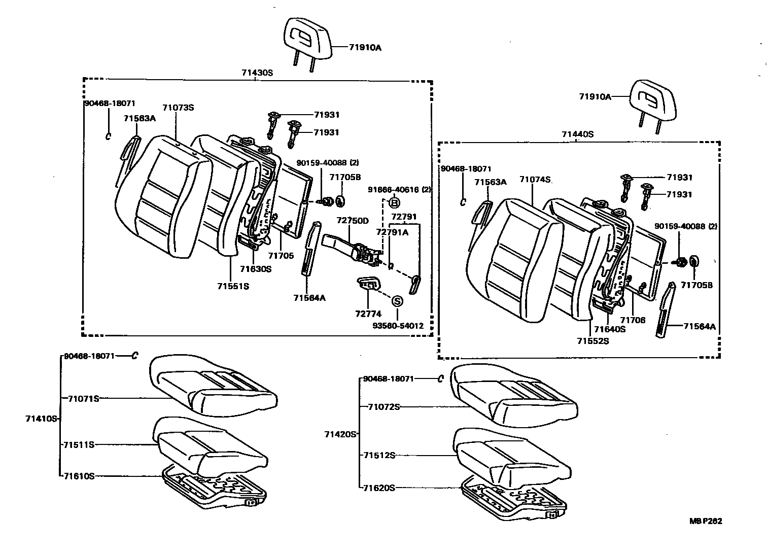 7101 — FRONT SEAT & SEAT TRACK