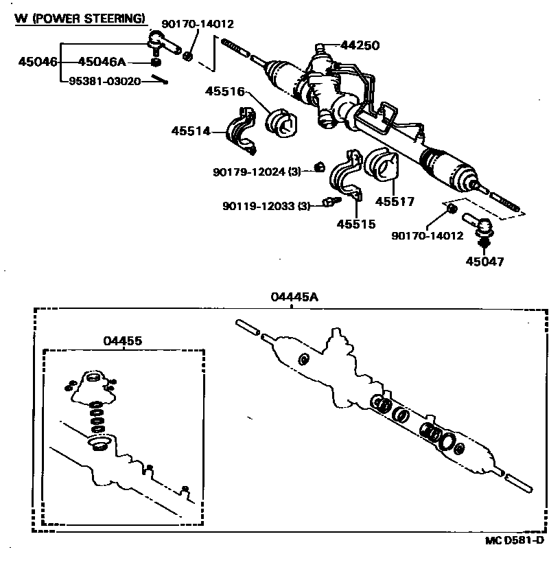 4505 — FRONT STEERING GEAR & LINK