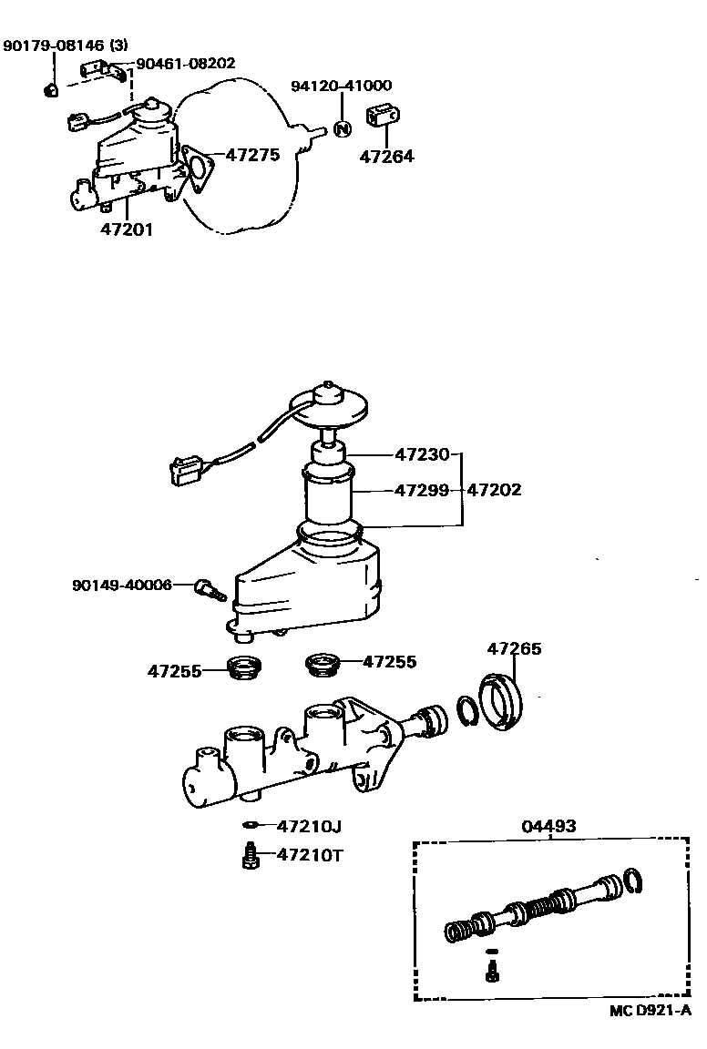 4702 — BRAKE MASTER CYLINDER