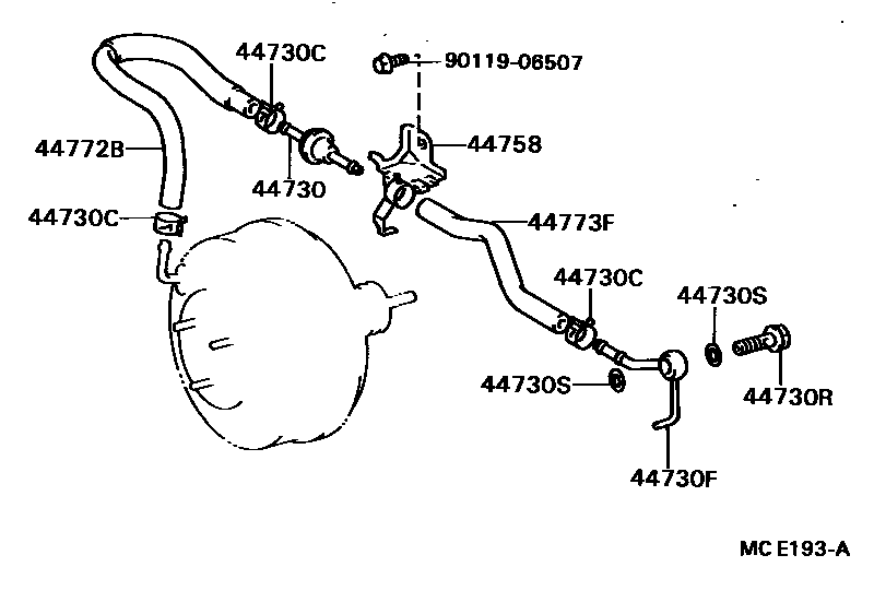 4703 — BRAKE BOOSTER & VACUUM TUBE