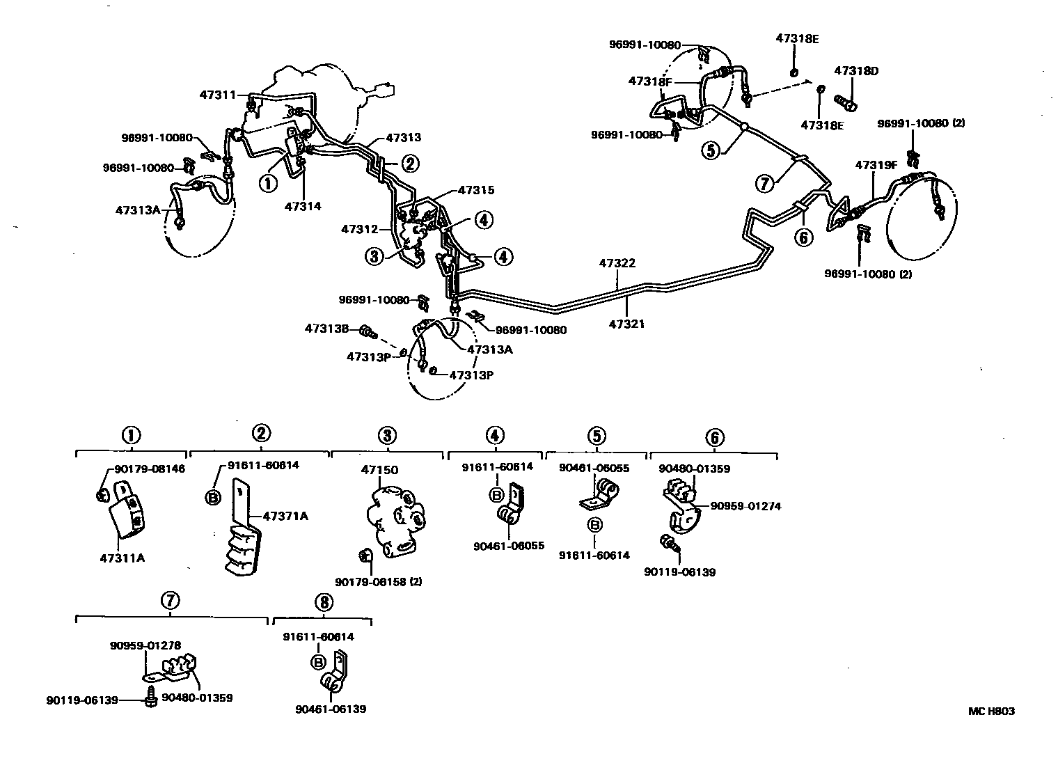 4708 — BRAKE TUBE & CLAMP