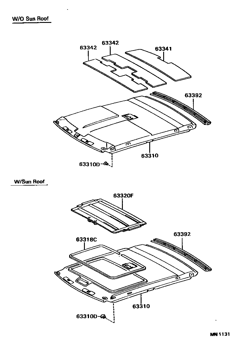 6402 — ROOF HEADLINING & SILENCER PAD