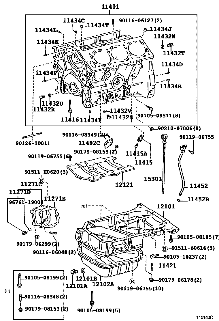 1105 — CYLINDER BLOCK