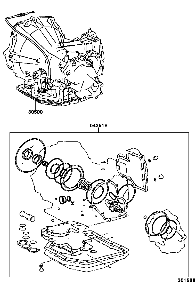 3501 — TRANSAXLE OR TRANSMISSION ASSY & GASKET KIT (ATM)