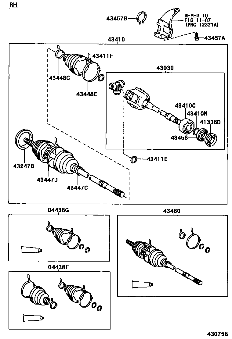 4302 — FRONT DRIVE SHAFT