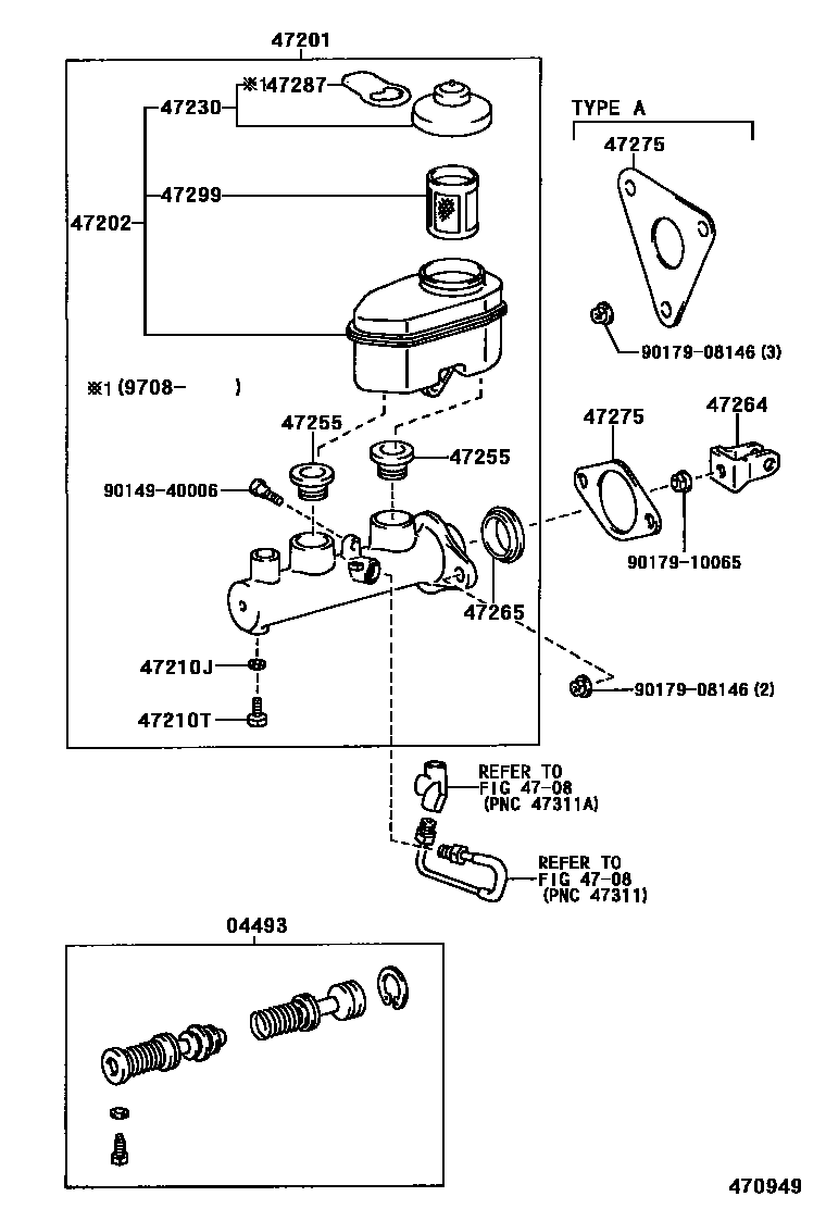 4702 — BRAKE MASTER CYLINDER