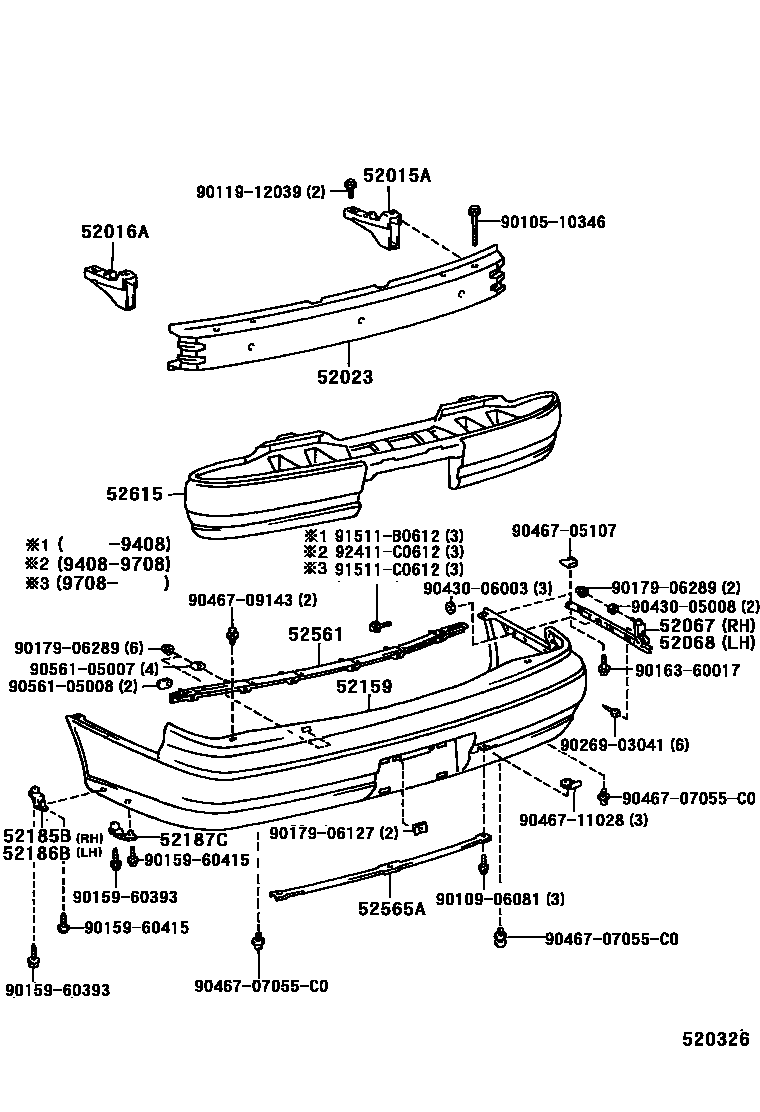 5202 — REAR BUMPER & BUMPER STAY
