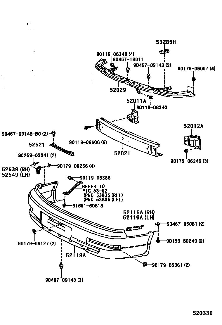 5201 — FRONT BUMPER & BUMPER STAY