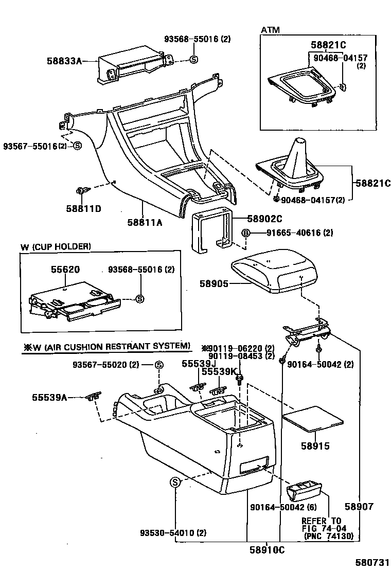 5806 — CONSOLE BOX & BRACKET