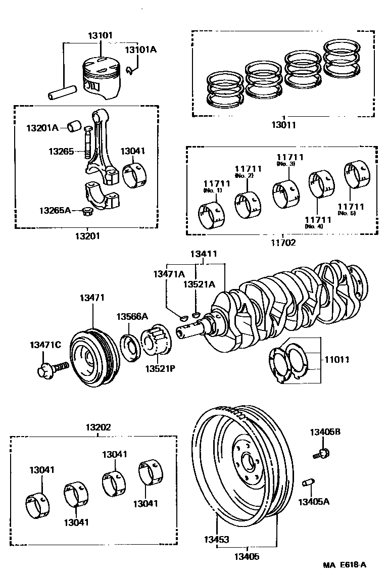 1301 — CRANKSHAFT & PISTON