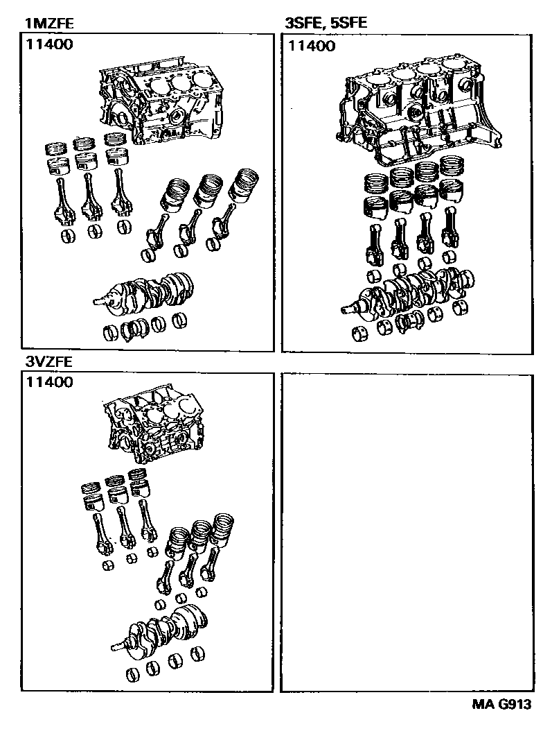 1102 — SHORT BLOCK ASSEMBLY