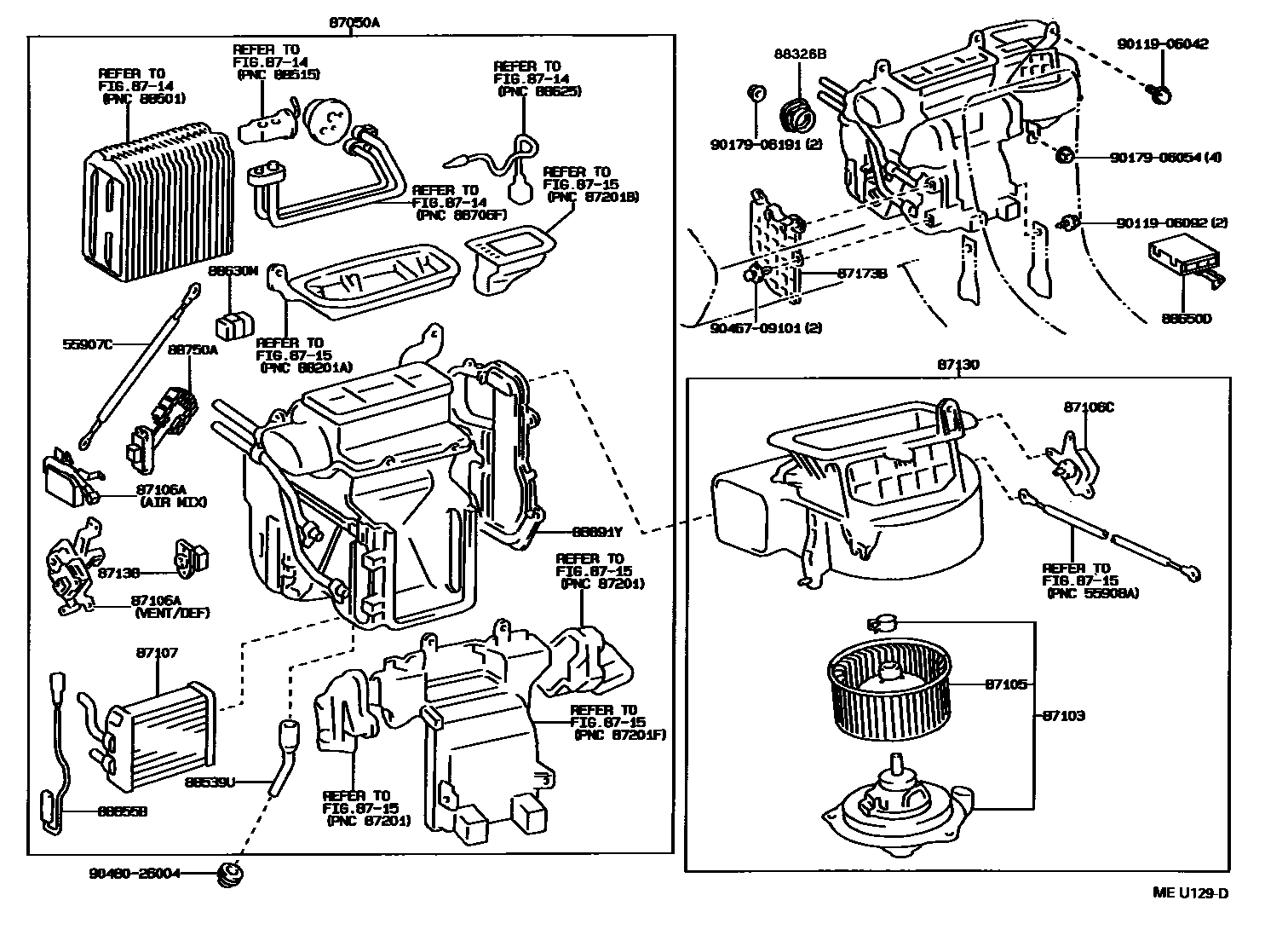 8712 — HEATING & AIR CONDITIONING - HEATER UNIT & BLOWER