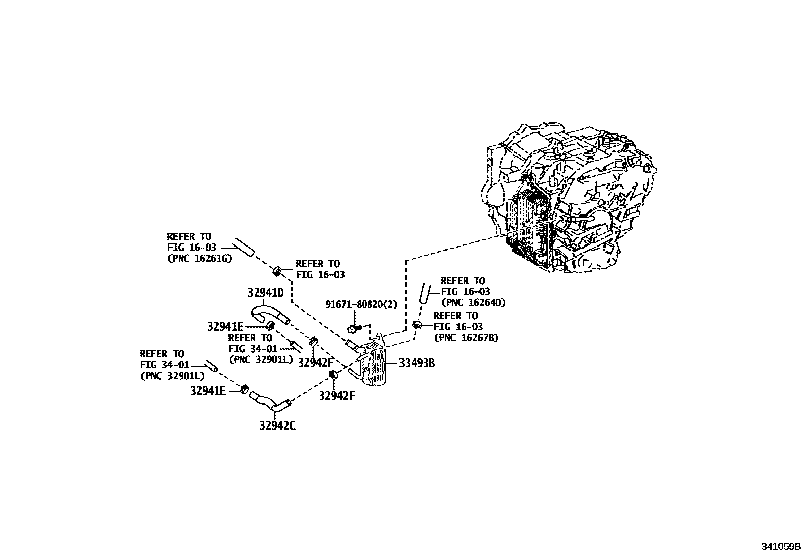 3414 — OIL COOLER & TUBE(CVT)