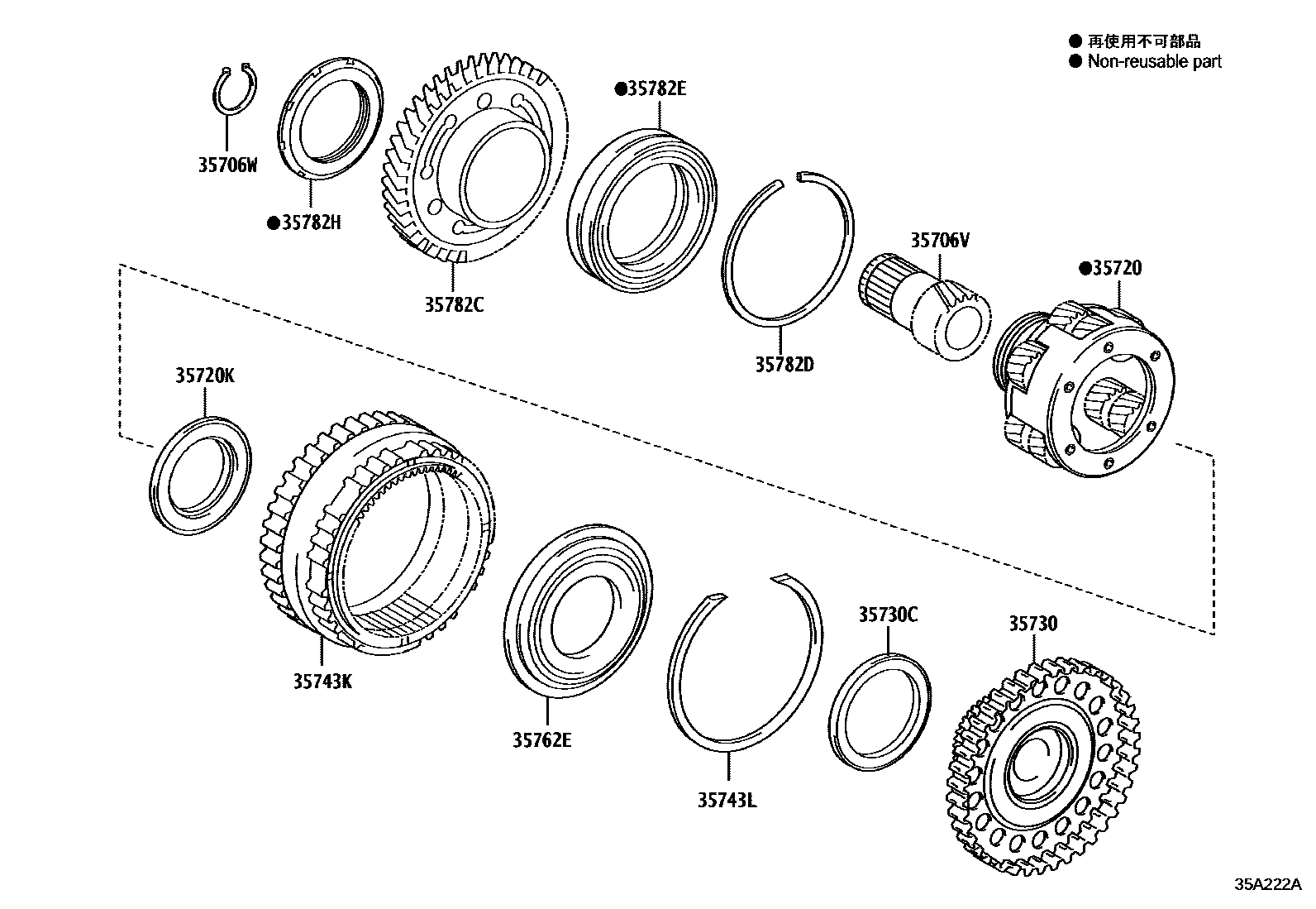 3510 — PLANETARY GEAR, REVERSE PISTON & COUNTER GEAR(ATM)